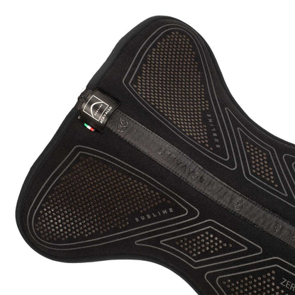 Medio almohadilla de impacto cero Acavallo - Total Black