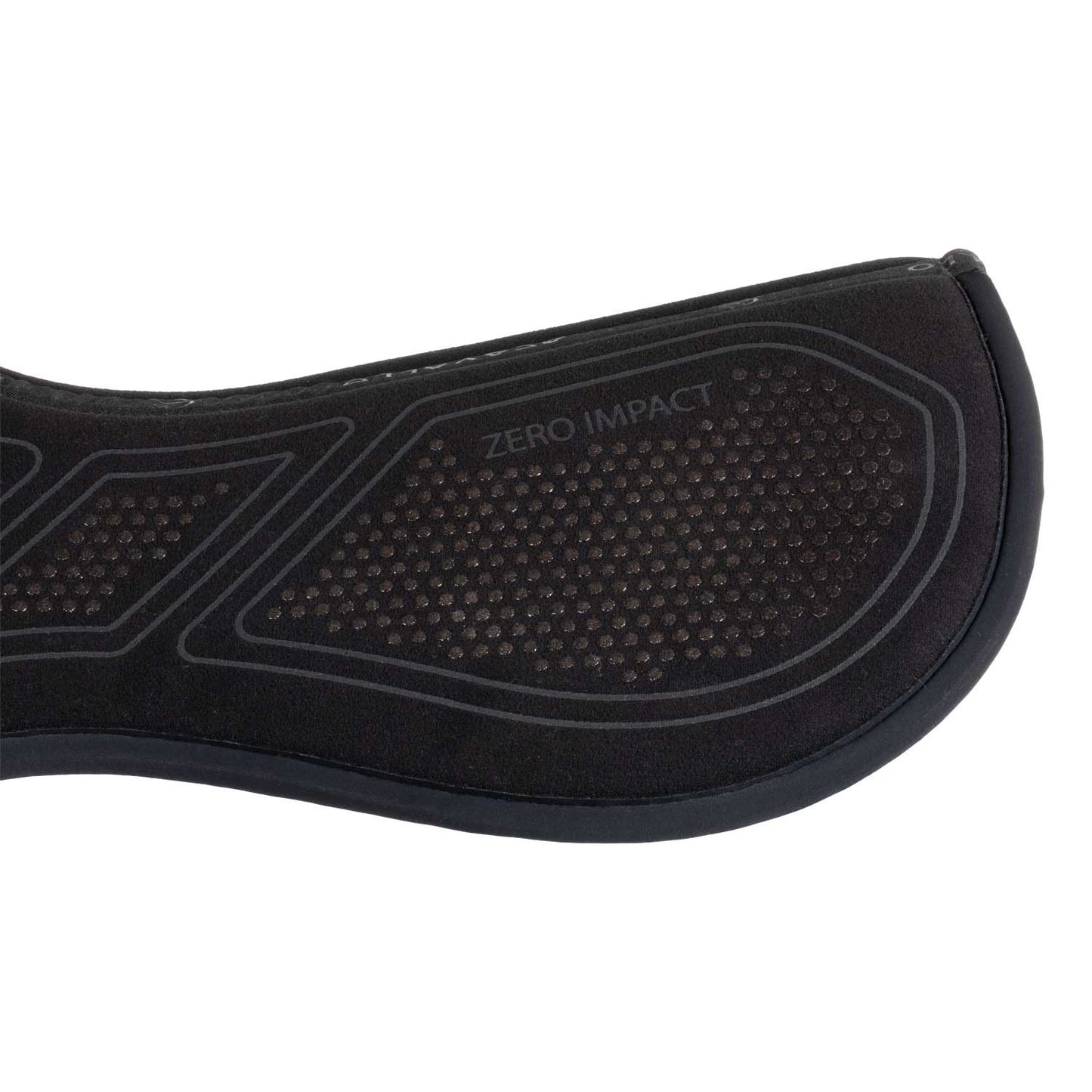 Medio almohadilla de impacto cero Acavallo - Total Black