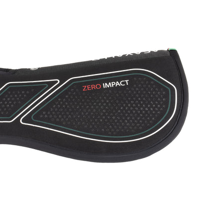 Zero impacto emb media almohadilla con cruz libre Acavallo - Negro