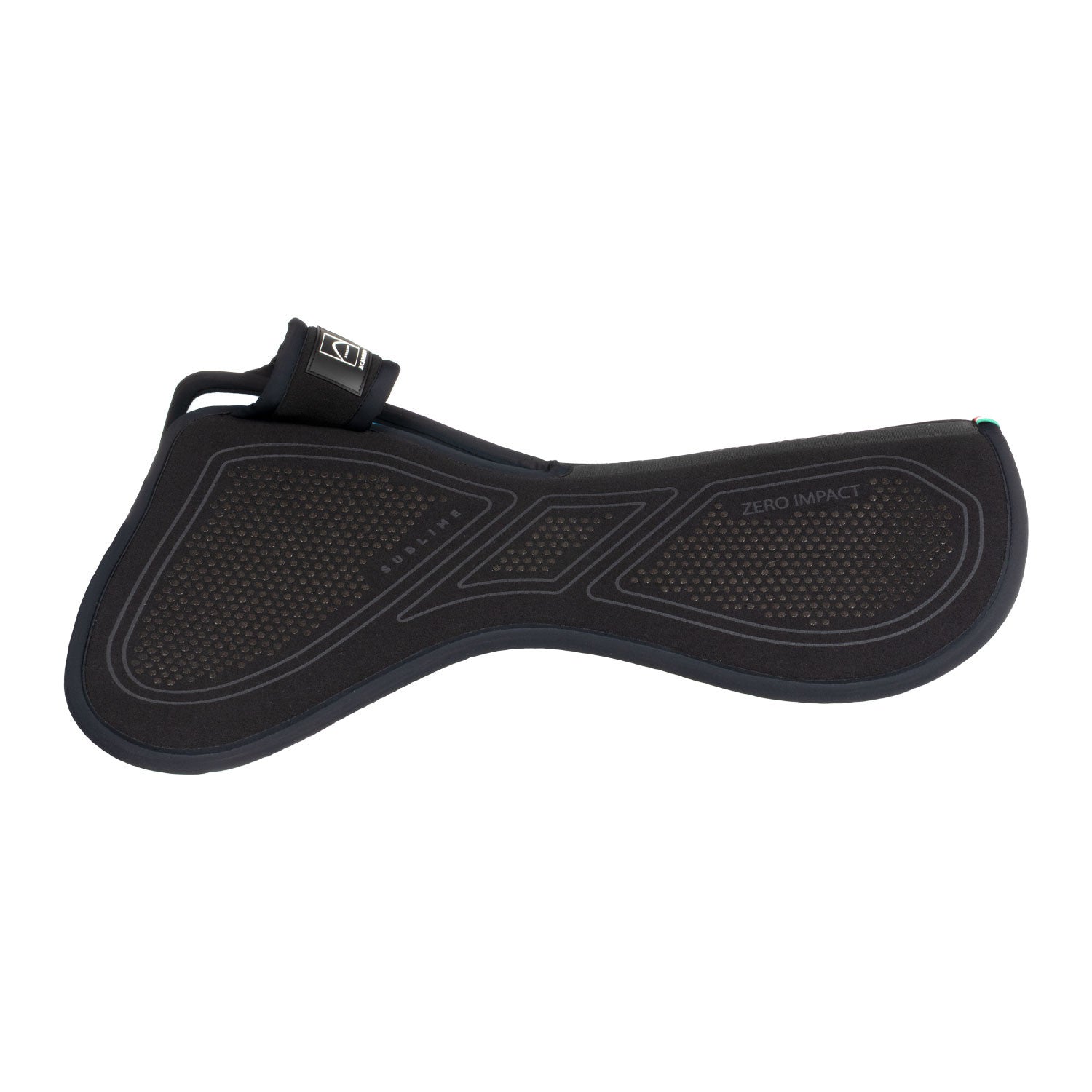 Zero impacto emb media almohadilla con cruz libre Acavallo - Total Black