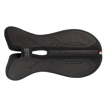 Zero impacto emb media almohadilla con cruz libre Acavallo - Total Black