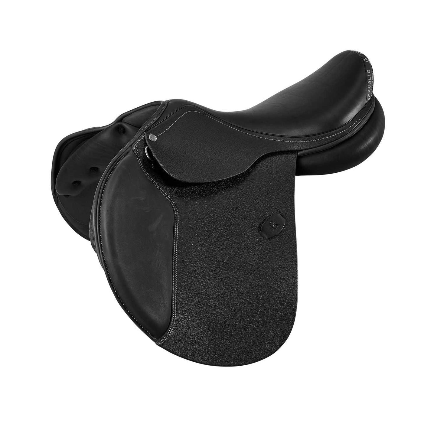 Silla de salto veneciana con almohadillas de látex Acavallo - Negro