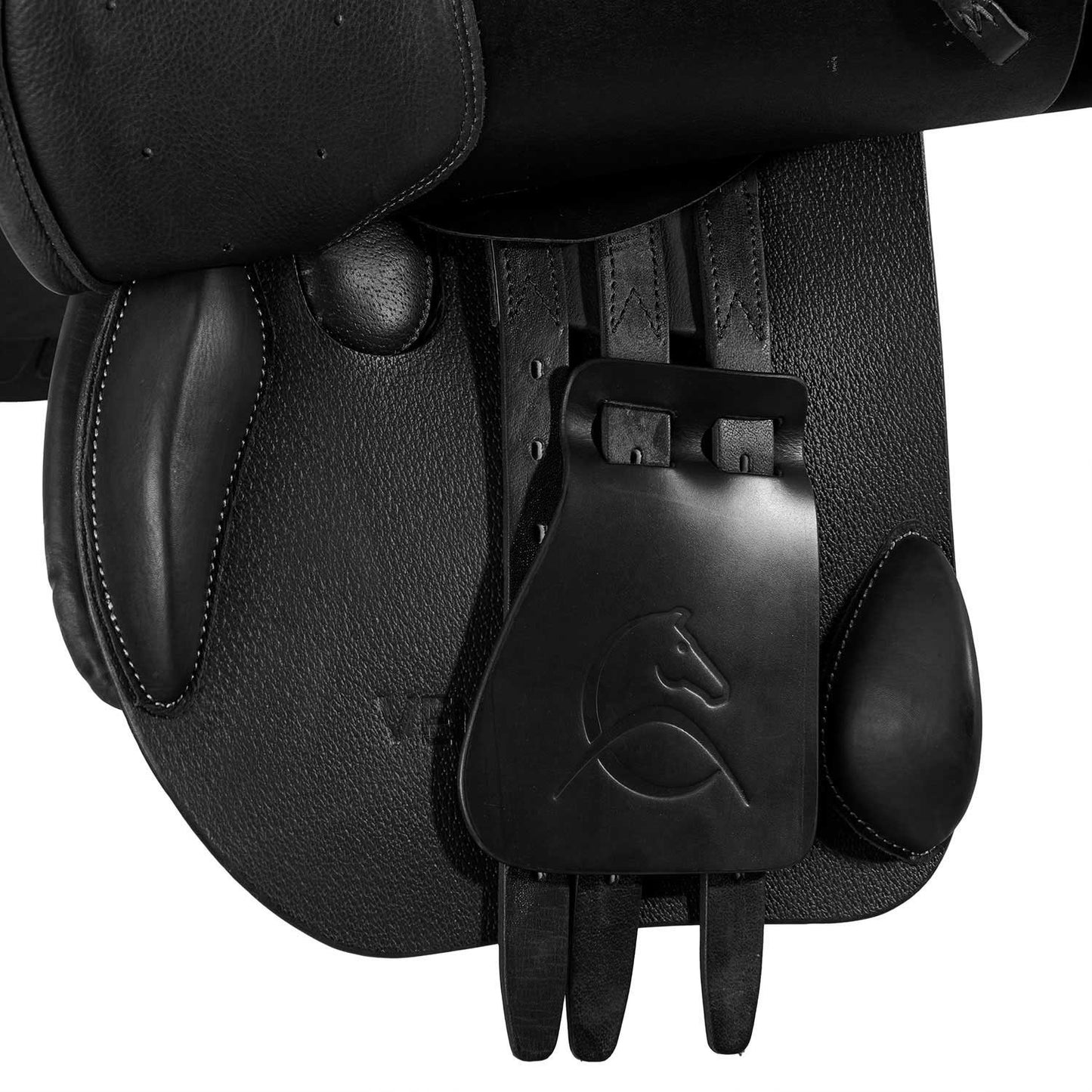 Silla de salto veneciana con almohadillas de látex Acavallo - Negro