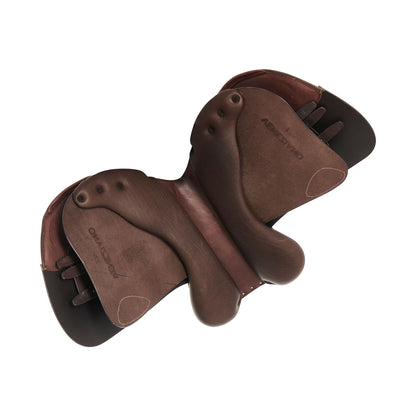 Silla de salto veneciana con almohadillas de látex Acavallo - Marrón oscuro