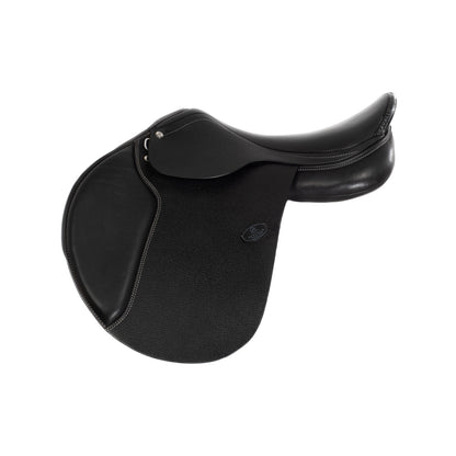Silla de salto veneciano con cojines de lana Acavallo - Negro