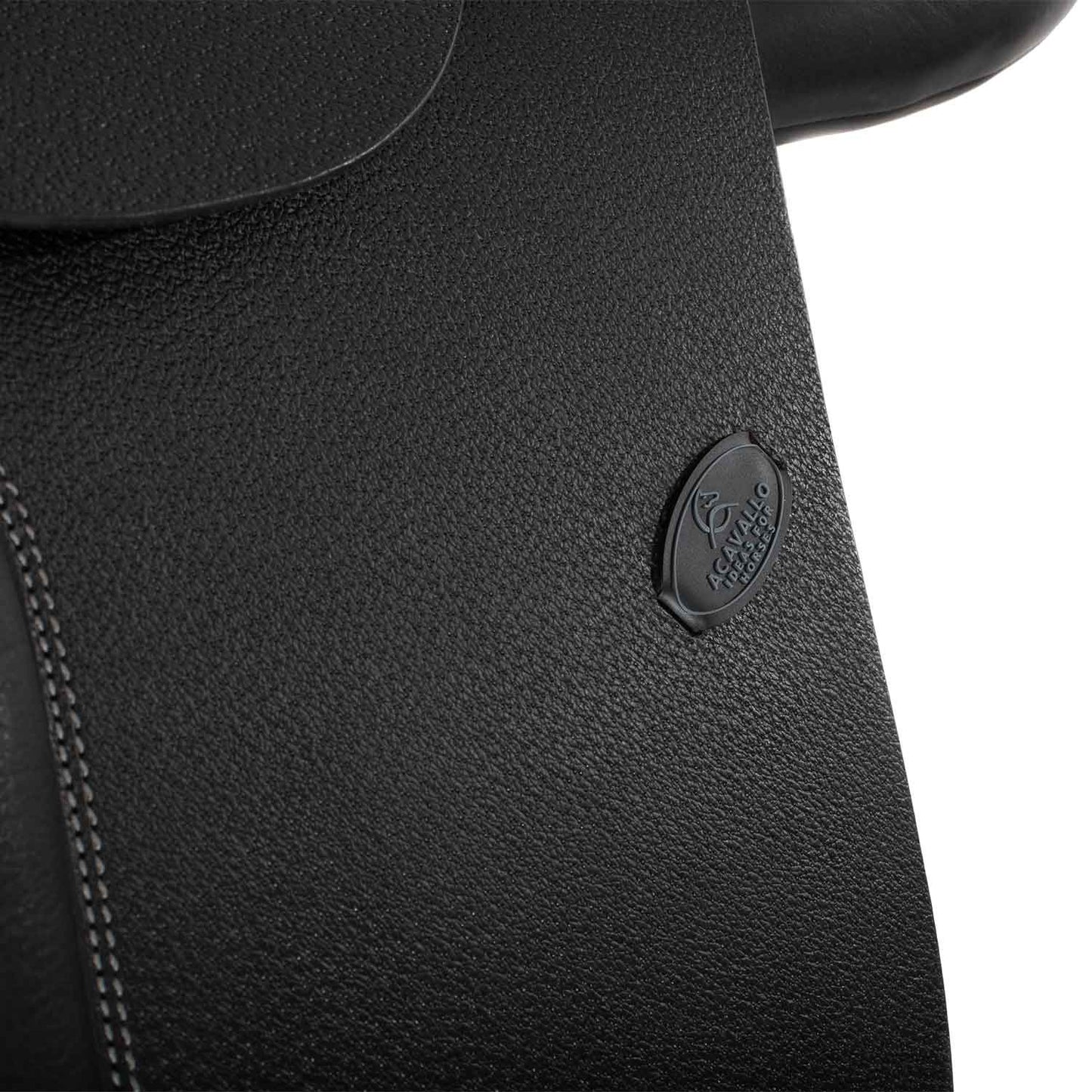 Silla de salto veneciano con cojines de lana Acavallo - Negro