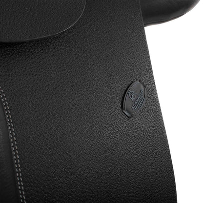 Silla de salto veneciano con cojines de lana Acavallo - Negro