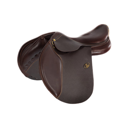 Silla de salto veneciano con cojines de lana Acavallo - Marrón oscuro