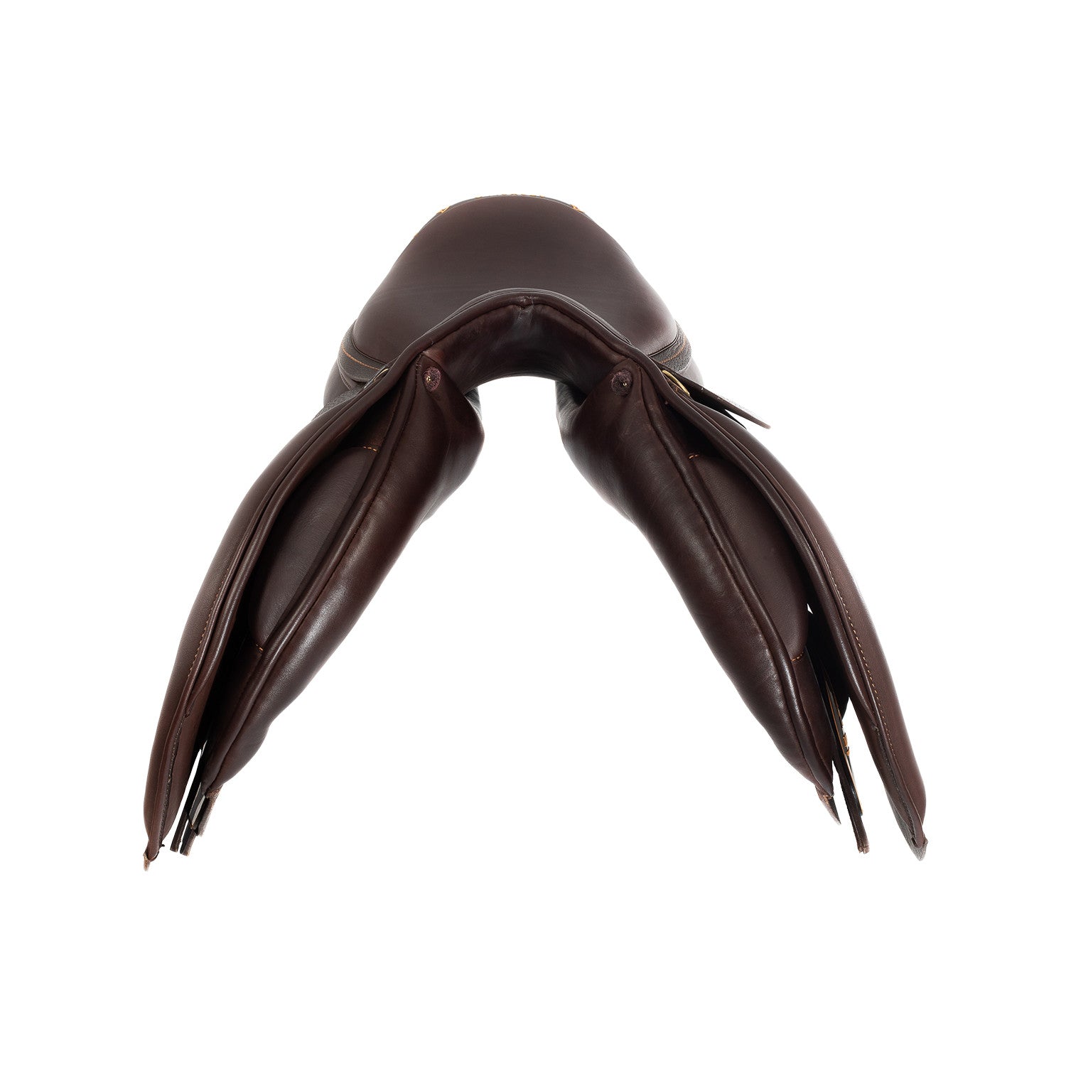 Silla de salto veneciano con cojines de lana Acavallo - Marrón oscuro