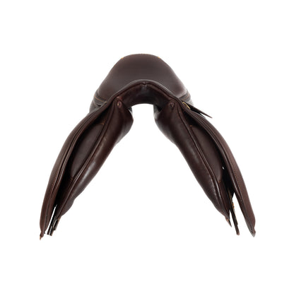 Silla de salto veneciano con cojines de lana Acavallo - Marrón oscuro