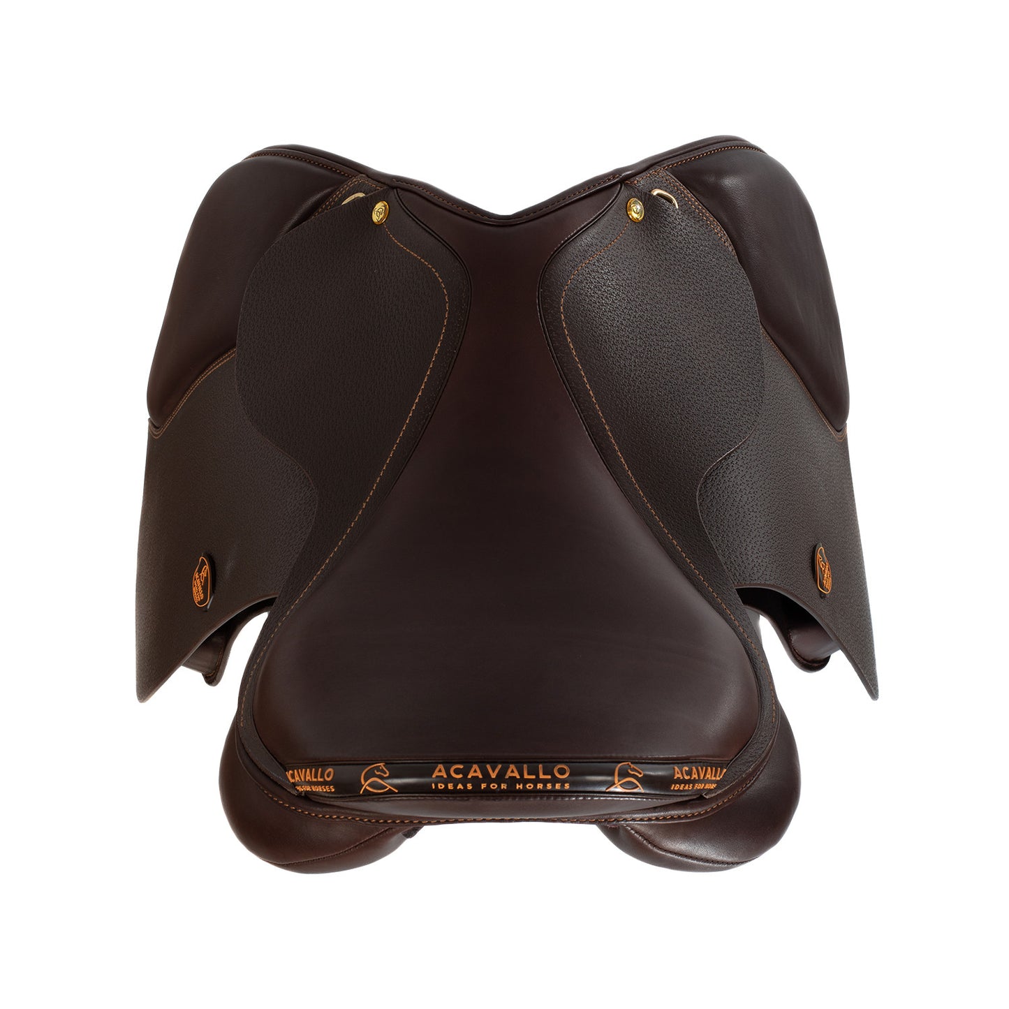 Silla de salto veneciano con cojines de lana Acavallo - Marrón oscuro