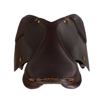 Silla de salto veneciano con cojines de lana Acavallo - Marrón oscuro