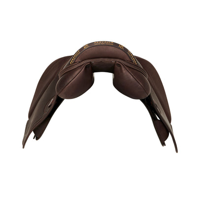 Silla de salto Botticelli cojines de lana Acavallo - Marrón oscuro