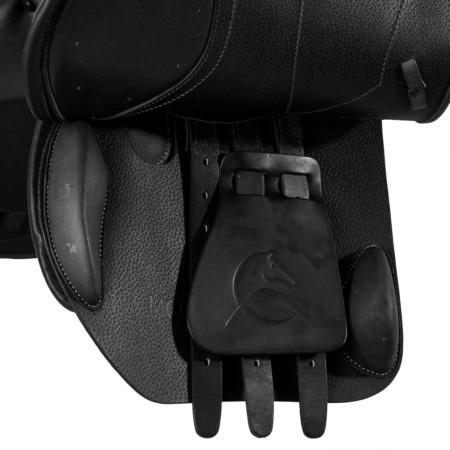 Silla de salto Modigliani con cojines de látex Acavallo - Negro