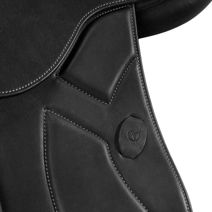 Silla de salto Modigliani con cojines de látex Acavallo - Negro