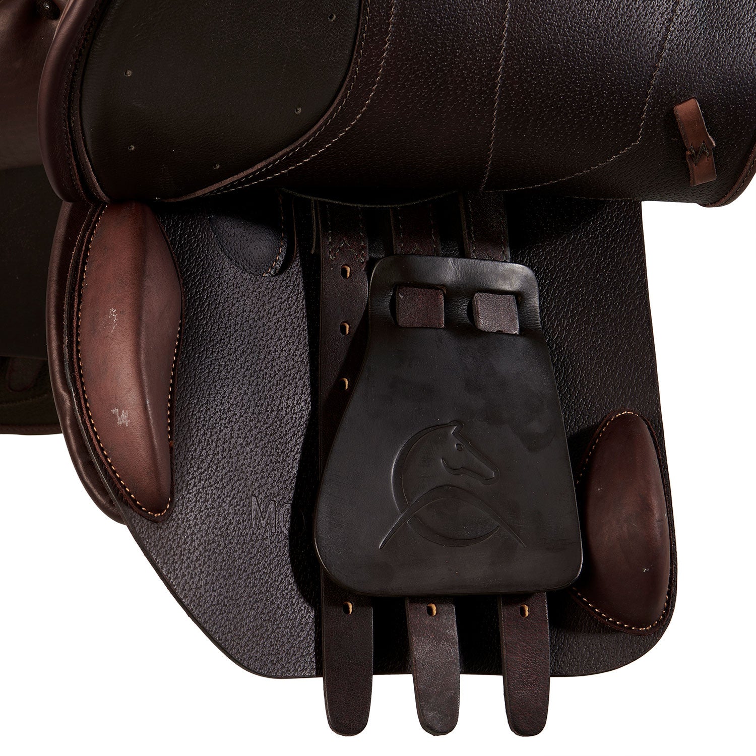 Silla de salto Modigliani con cojines de látex Acavallo - Marrón oscuro