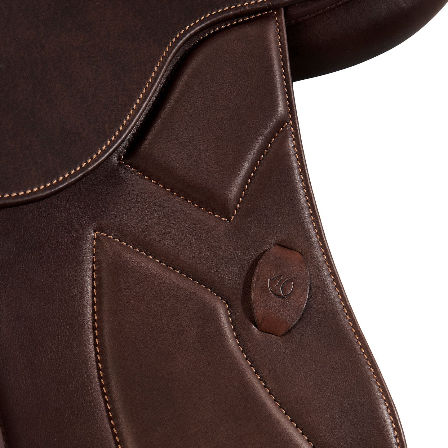 Silla de salto Modigliani con cojines de látex Acavallo - Marrón oscuro