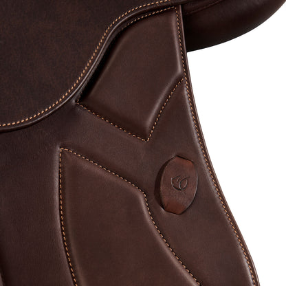 Silla de salto Modigliani con cojines de látex Acavallo - Marrón oscuro