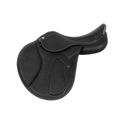 Silla de salto Modigliani con cojines de lana Acavallo - Negro