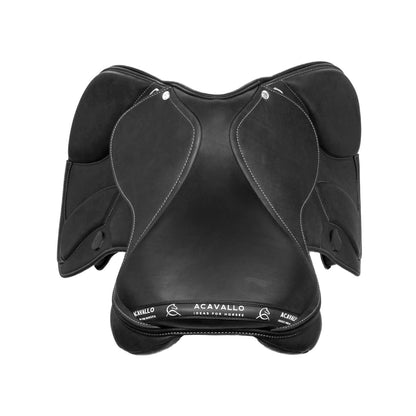 Silla de salto Modigliani con cojines de lana Acavallo - Negro
