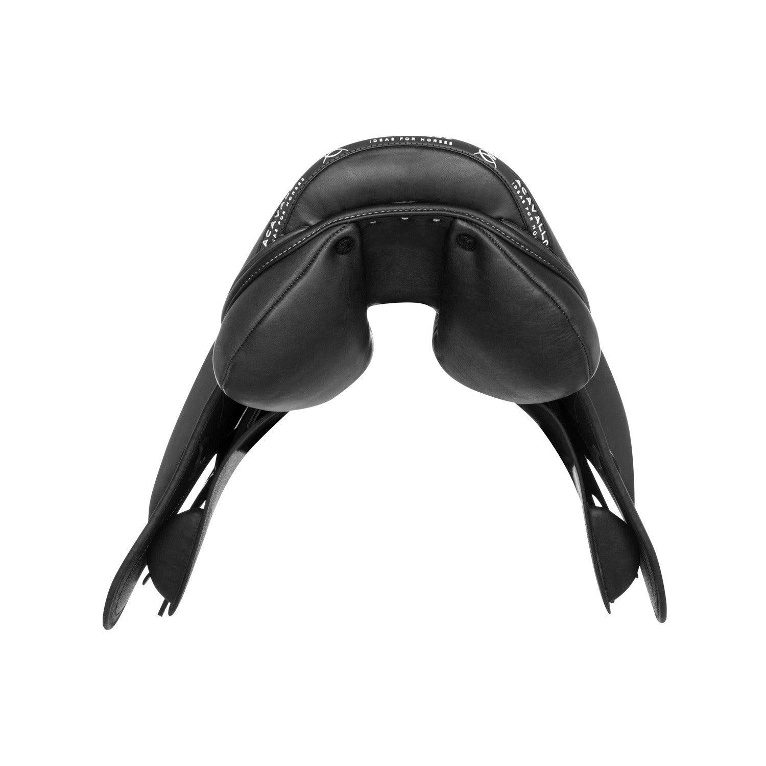 Silla de salto Modigliani con cojines de lana Acavallo - Negro