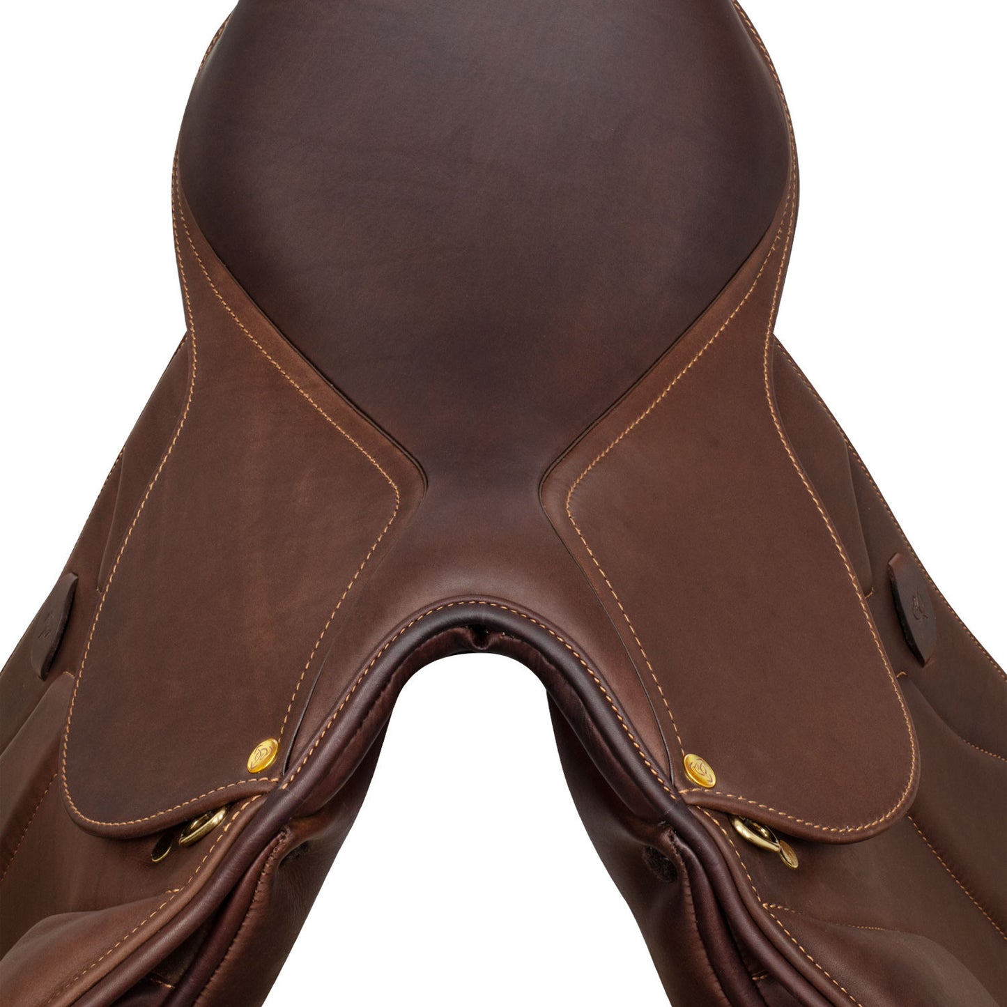Silla de salto Modigliani con cojines de lana Acavallo - Marrón oscuro