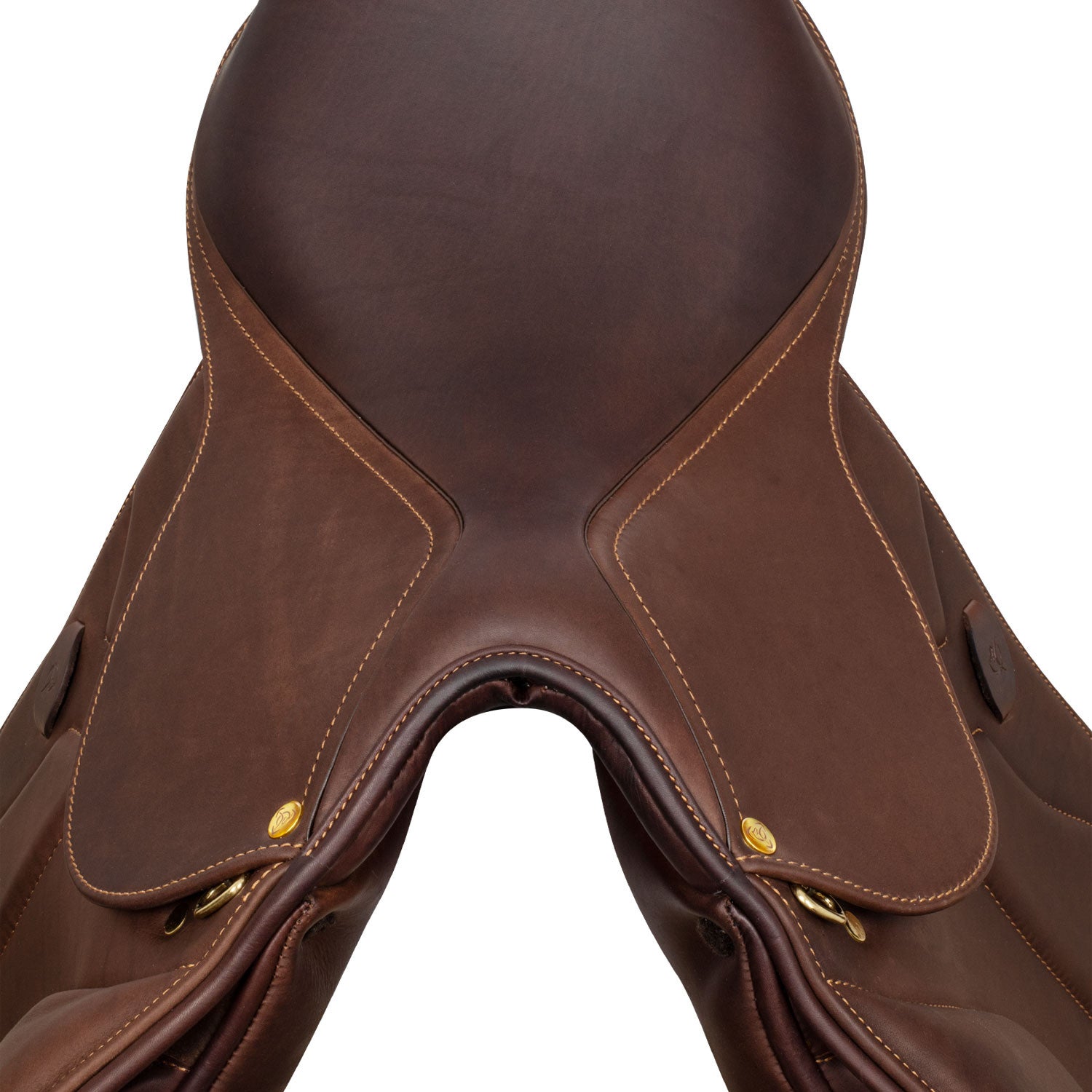 Silla de salto Modigliani con cojines de lana Acavallo - Marrón oscuro