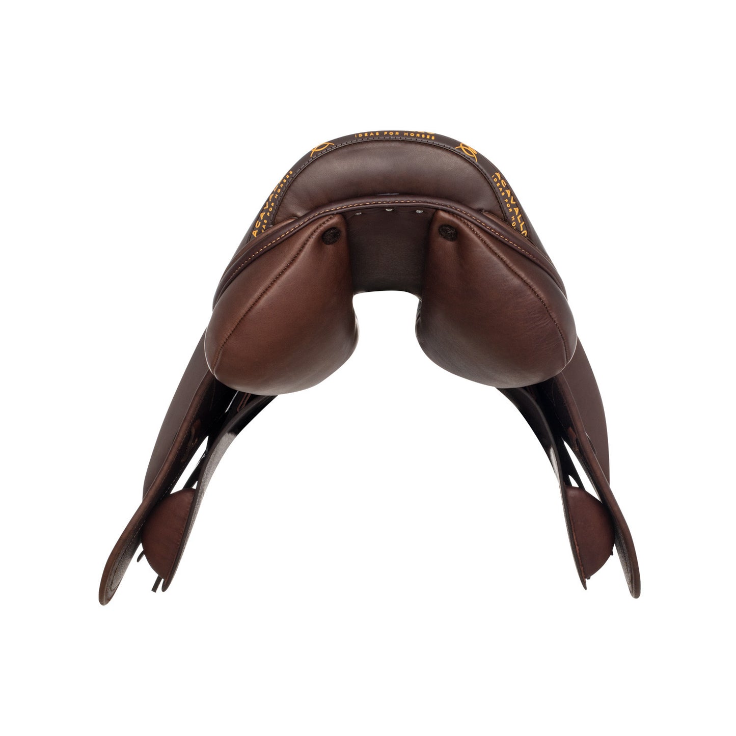 Silla de salto Modigliani con cojines de lana Acavallo - Marrón oscuro
