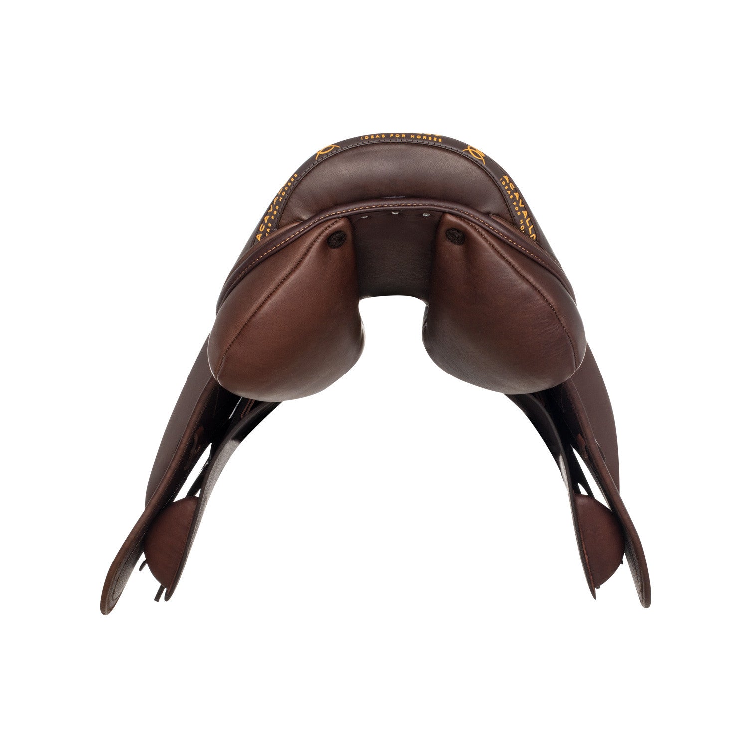 Silla de salto Modigliani con cojines de lana Acavallo - Marrón oscuro