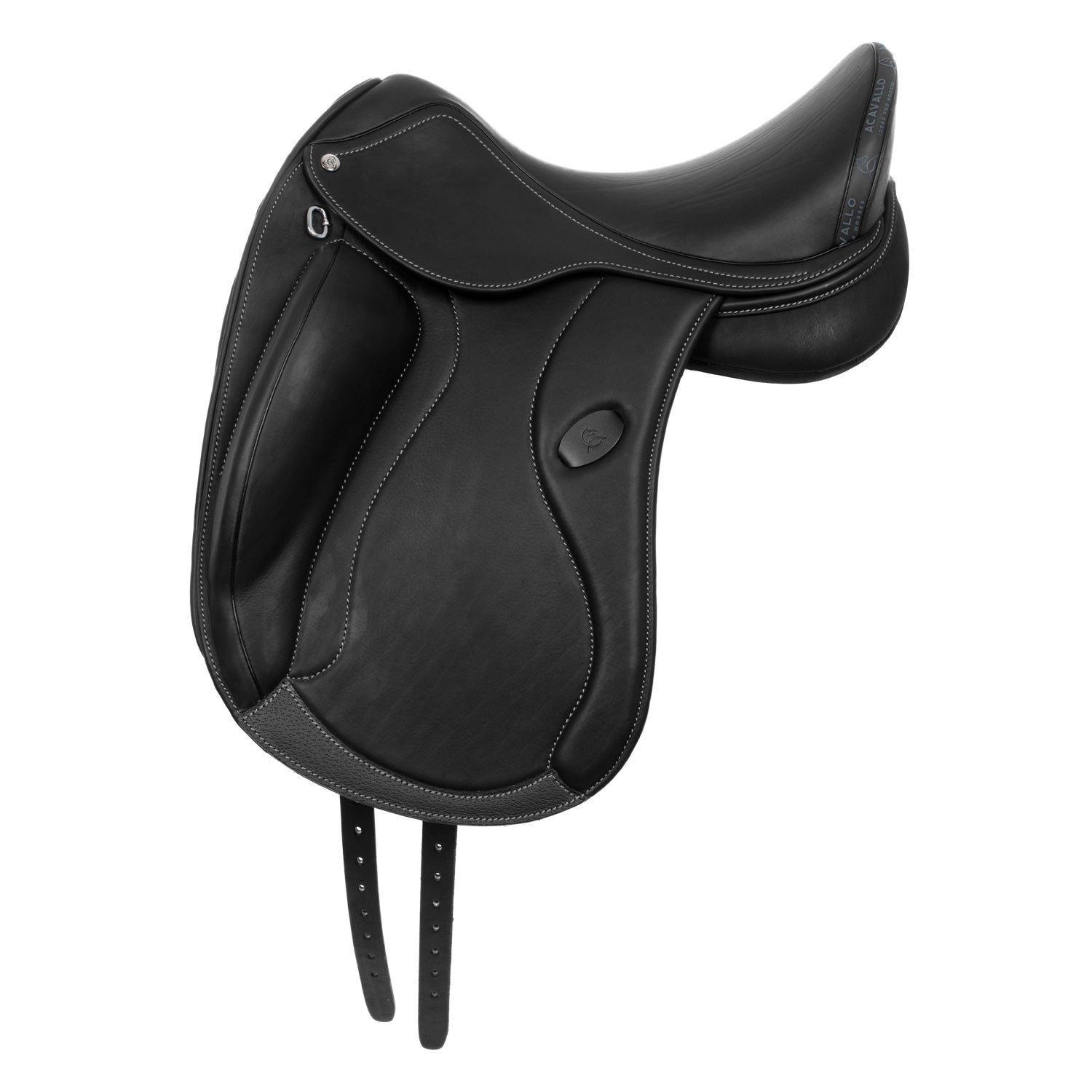 Silla de doma Raffaello con almohadillas de lana Acavallo - Negro
