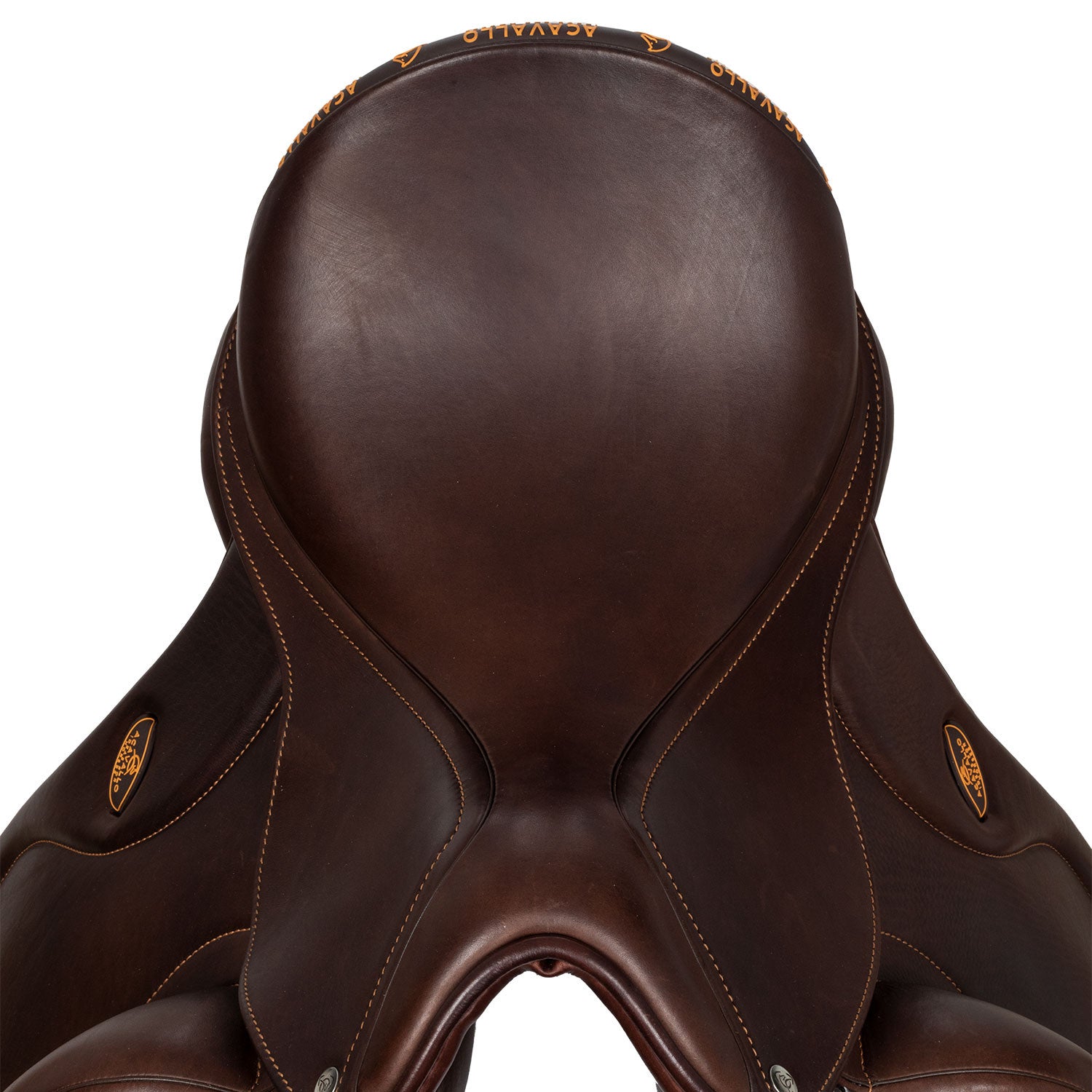 Silla de doma Raffaello con almohadillas de lana Acavallo - Marrón oscuro