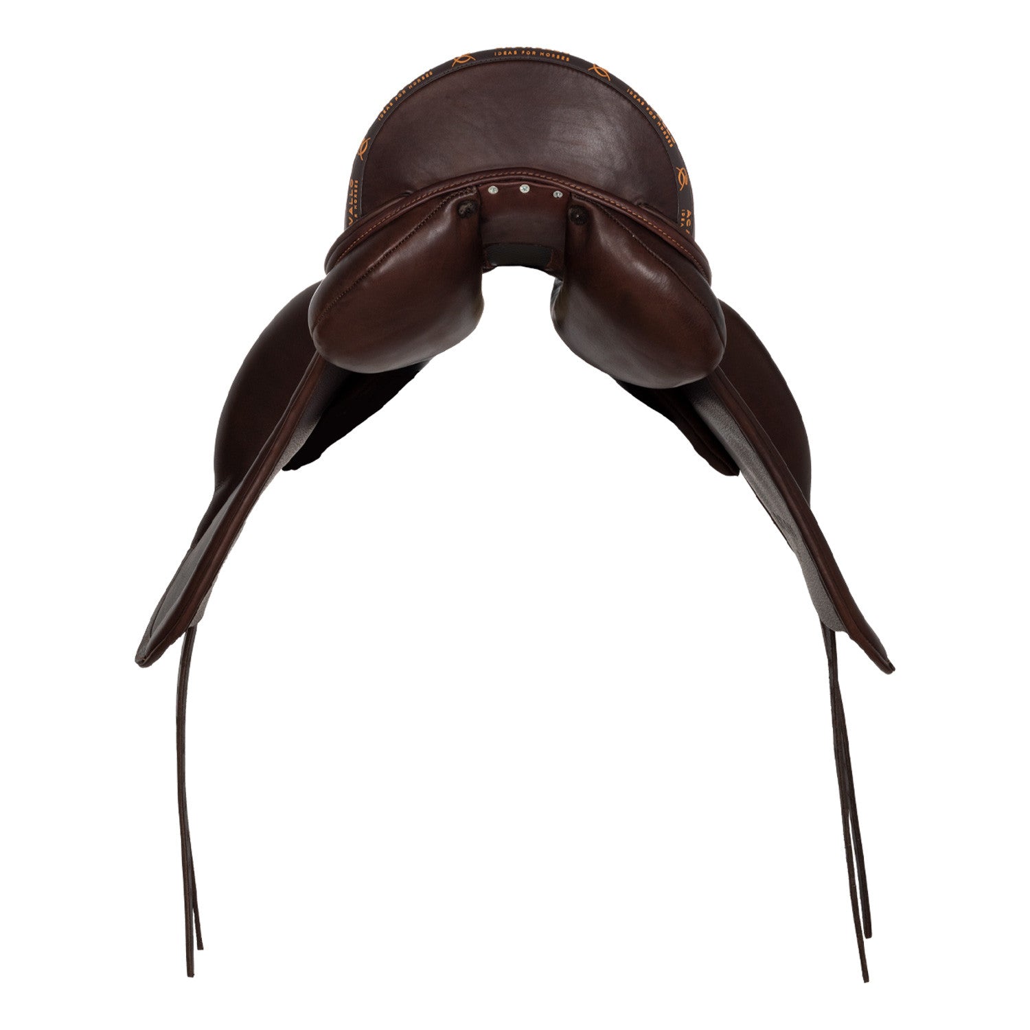 Silla de doma Raffaello con almohadillas de lana Acavallo - Marrón oscuro