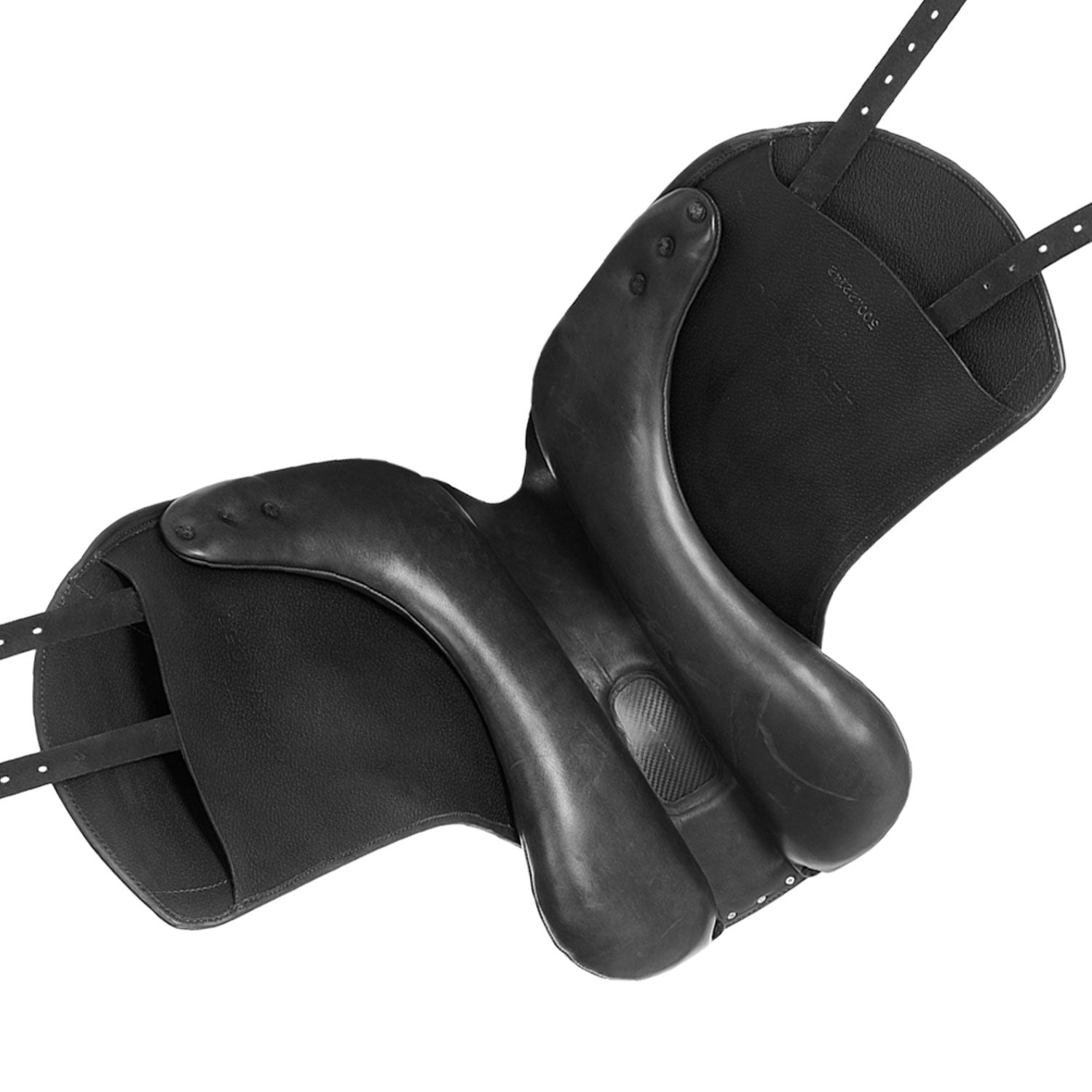 Silla de doma Leonardo con almohadillas de lana Acavallo - Negro