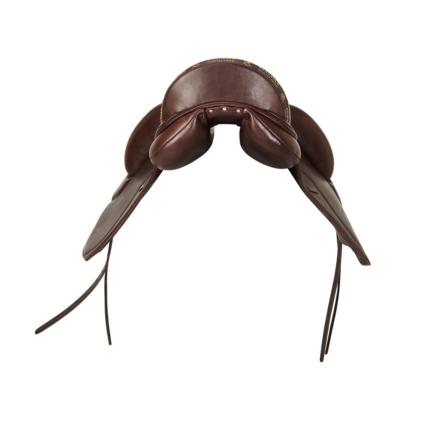 Silla de doma Leonardo con almohadillas de lana Acavallo - Marrón oscuro