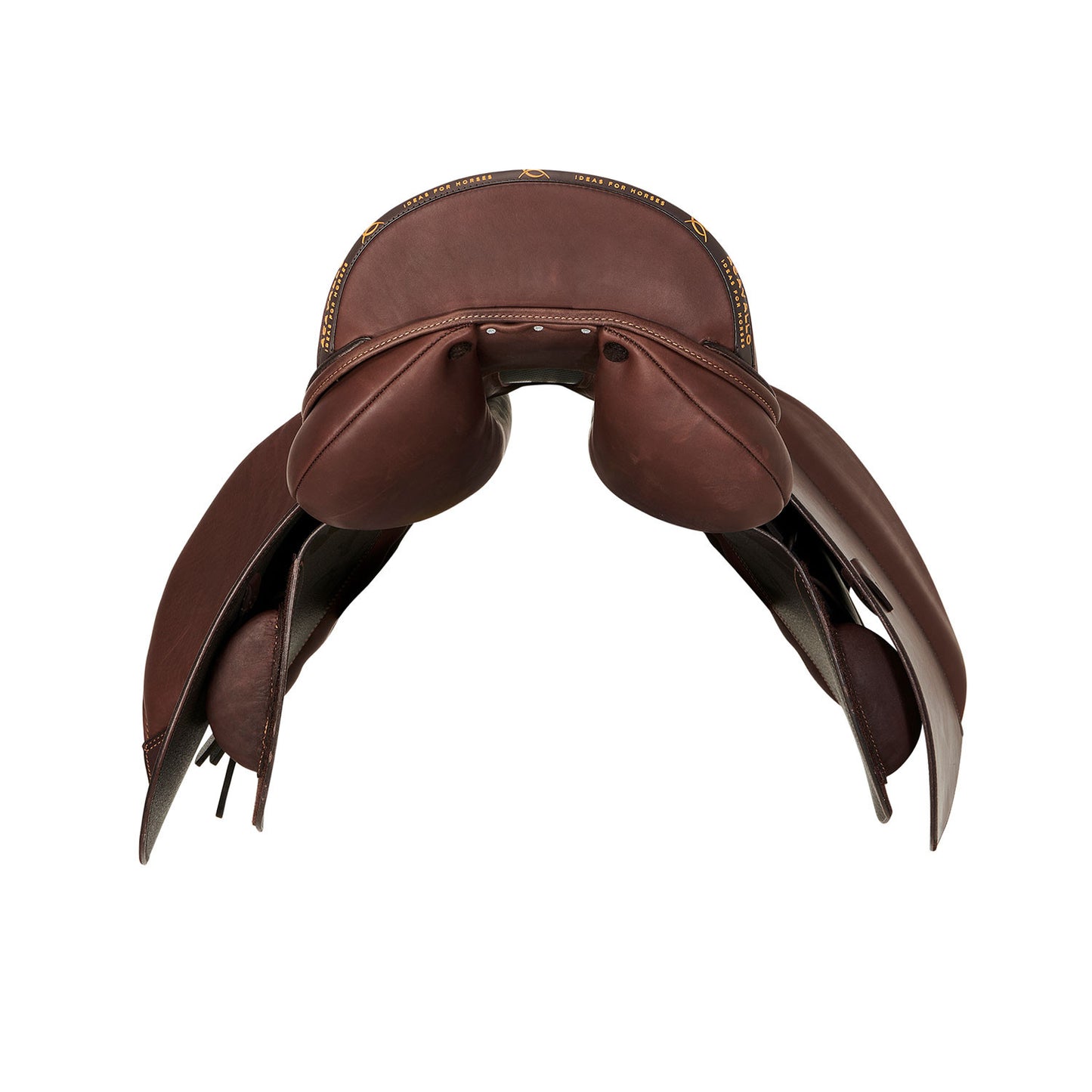 Silla completa Bernini cojines lana Acavallo - Marrón oscuro