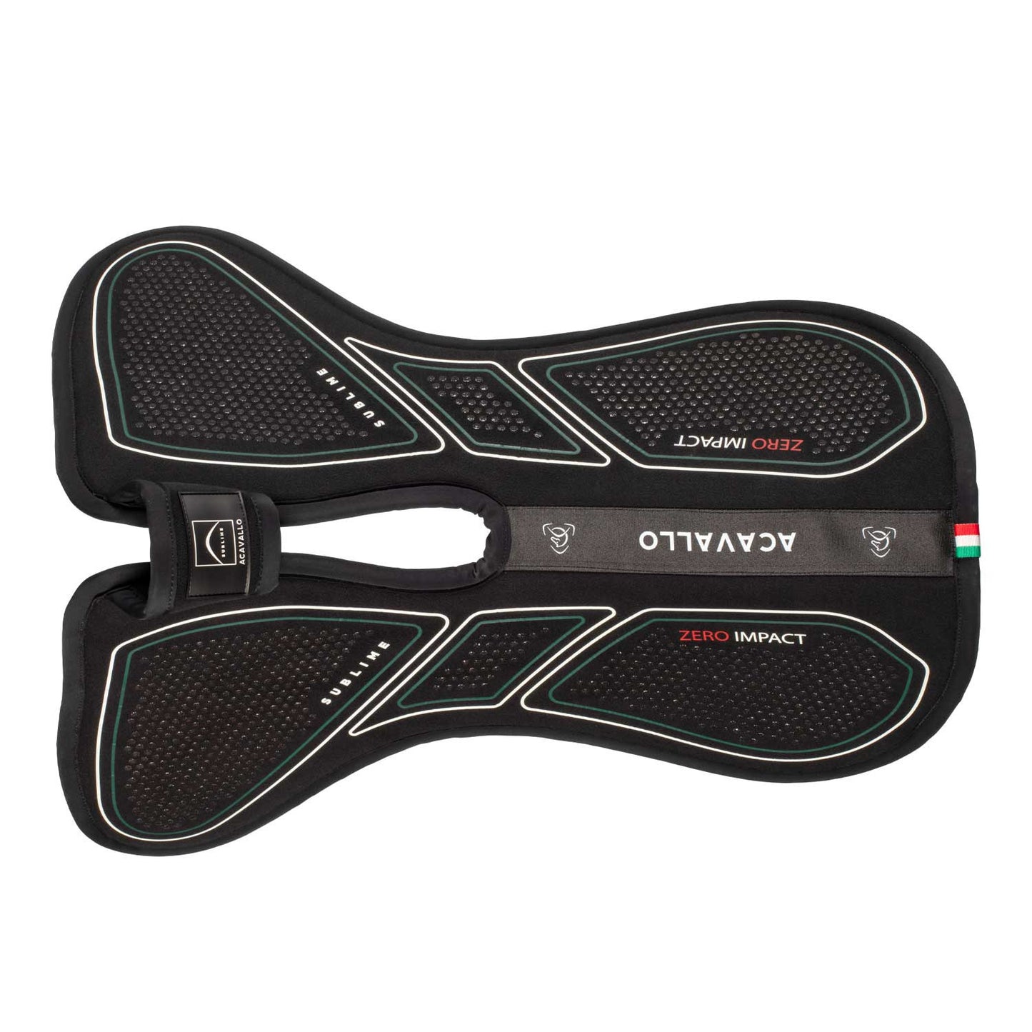 Zero Impact Slim Flat Con Libertad de Cruz Acavallo - Negro
