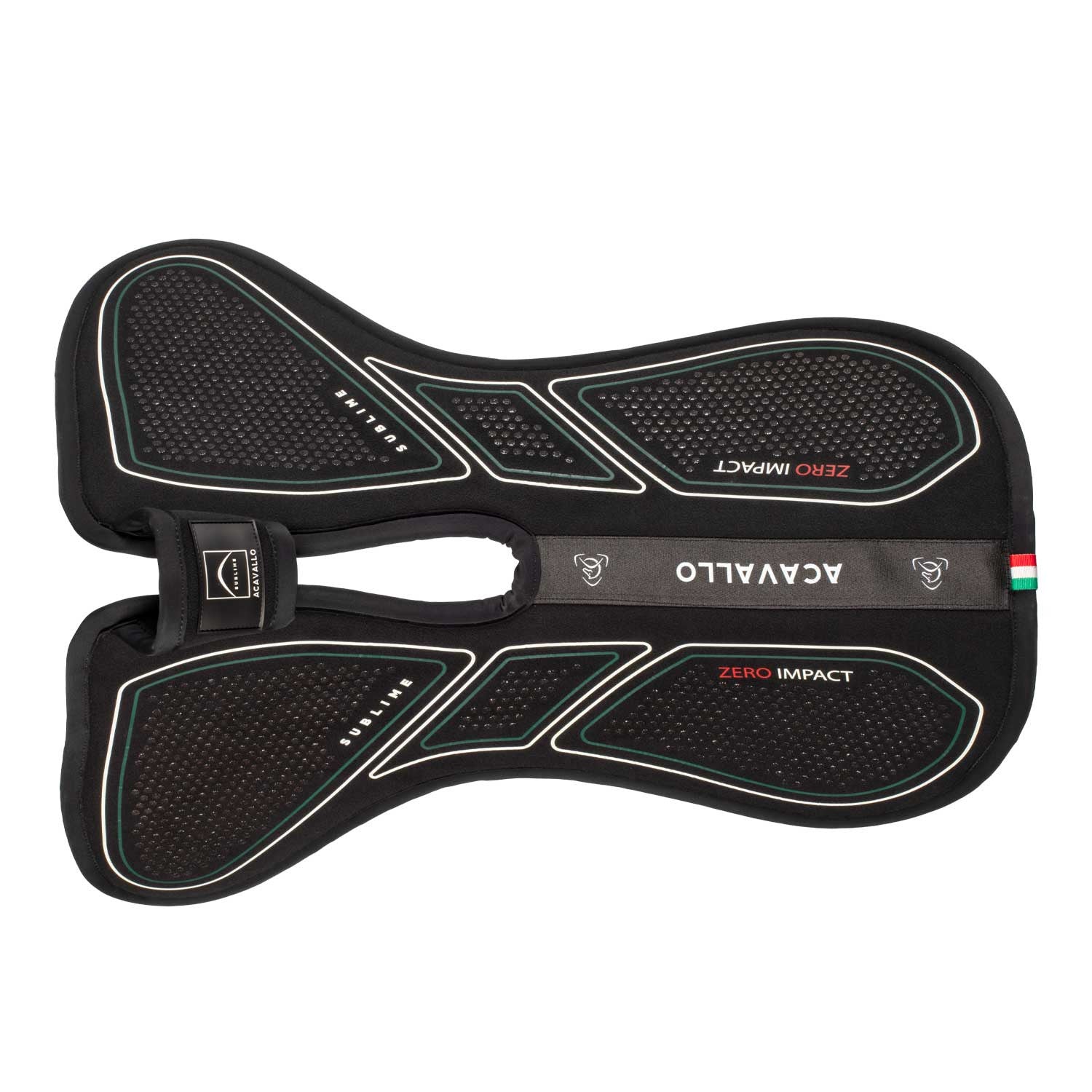 Zero Impact Slim Flat Con Libertad de Cruz Acavallo - Negro