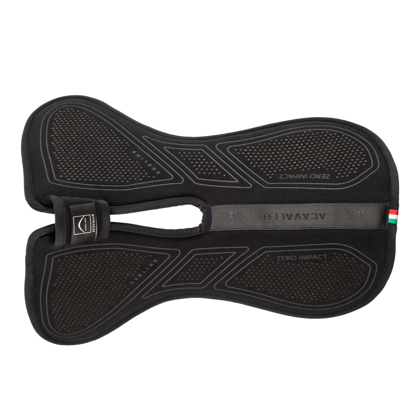 Zero Impact Slim Flat Con Libertad de Cruz Acavallo - Total Black