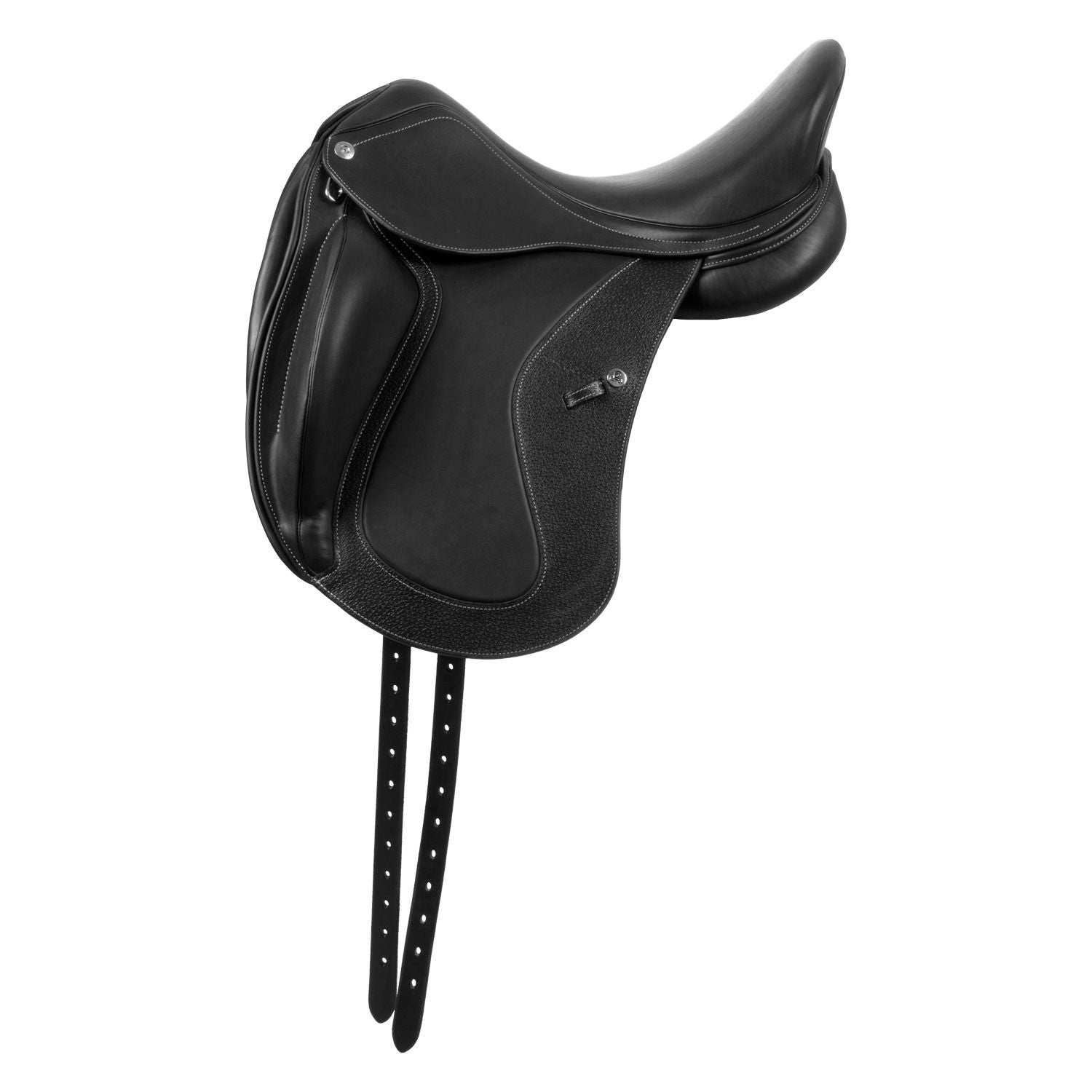 Silla de doma Hellen con armazón de carbono-kevlar Acavallo - Negro