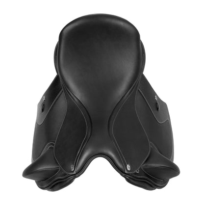 Silla de doma Hellen con armazón de carbono-kevlar Acavallo - Negro