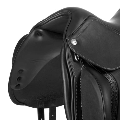 Silla de doma Hellen con armazón de carbono-kevlar Acavallo - Negro