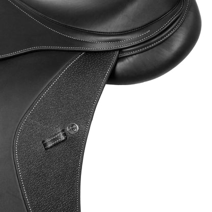 Silla de doma Hellen con armazón de carbono-kevlar Acavallo - Negro