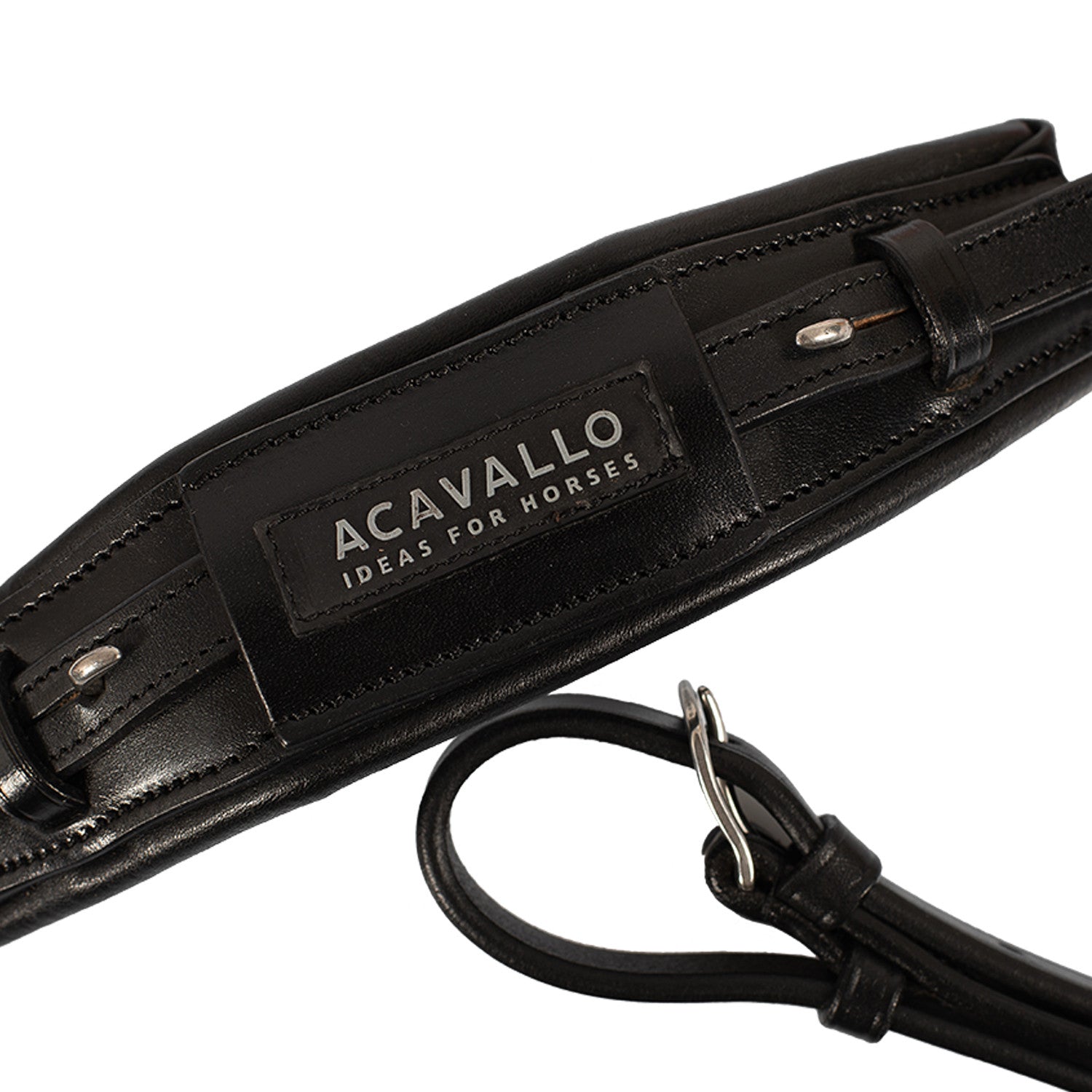 Nasalina piel hackamore Acavallo - Negro
