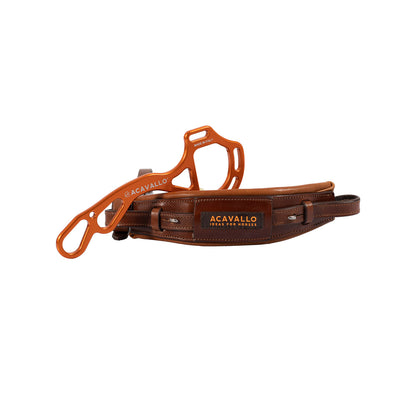 Nasalina piel hackamore Acavallo - Coñac