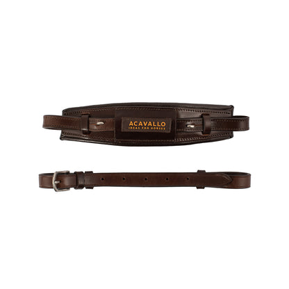 Nasalina piel hackamore Acavallo - Marrón oscuro
