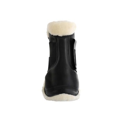 Protectores para tendón salto sintético cierre de velcro Acavallo - Negro