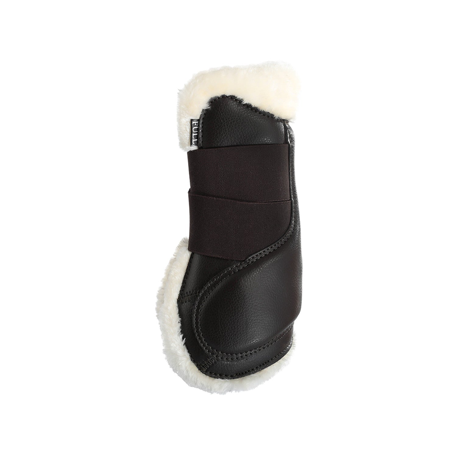 Protectores para tendón salto sintético cierre de velcro Acavallo - Marrón