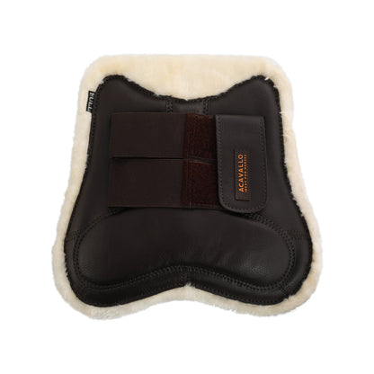 Protectores para tendón salto sintético cierre de velcro Acavallo - Marrón