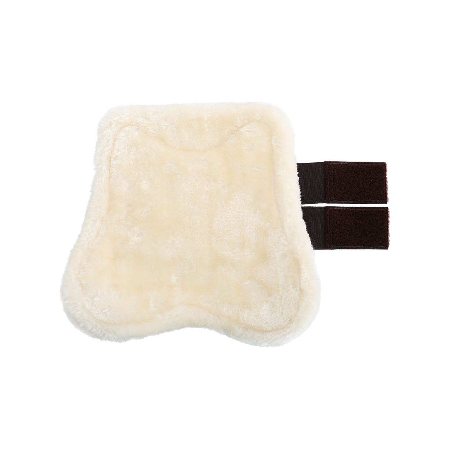 Protectores para tendón salto sintético cierre de velcro Acavallo - Marrón