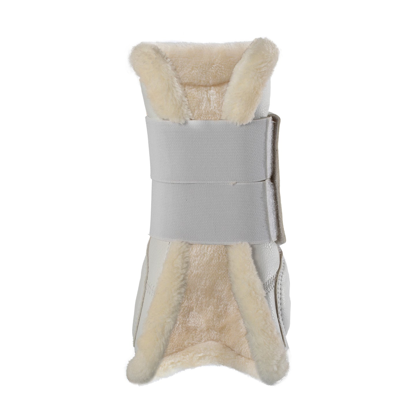 Protectores para tendón salto sintético cierre de velcro Acavallo - Blanco